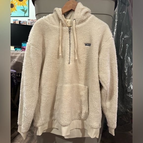 Vans Tops - Official Off-White Vans Sherpa Quarter Zip Hoodie